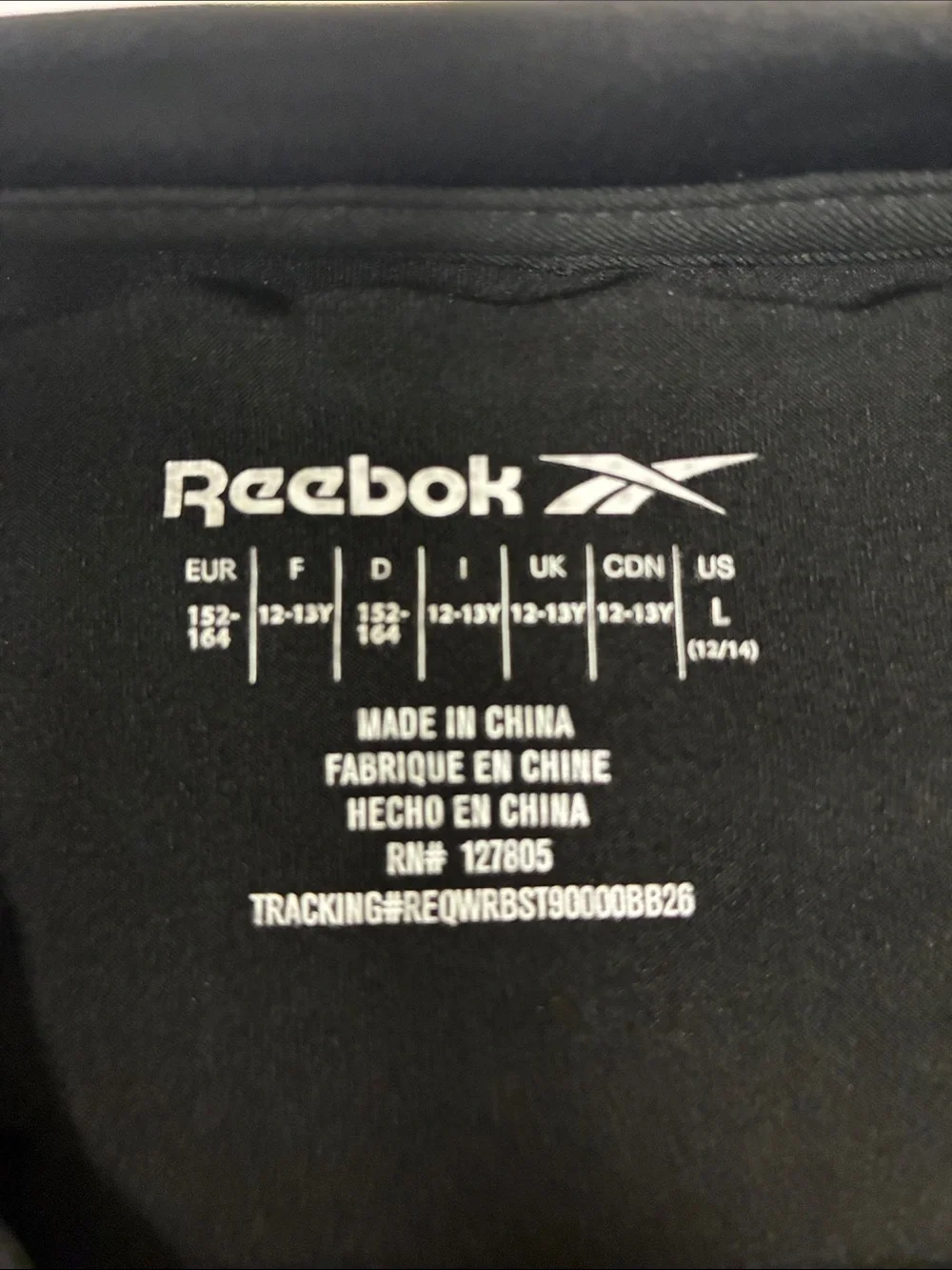 2 BOYS Reebok Black and Olive Green Short Sleeve Performance Tee with White Logo
